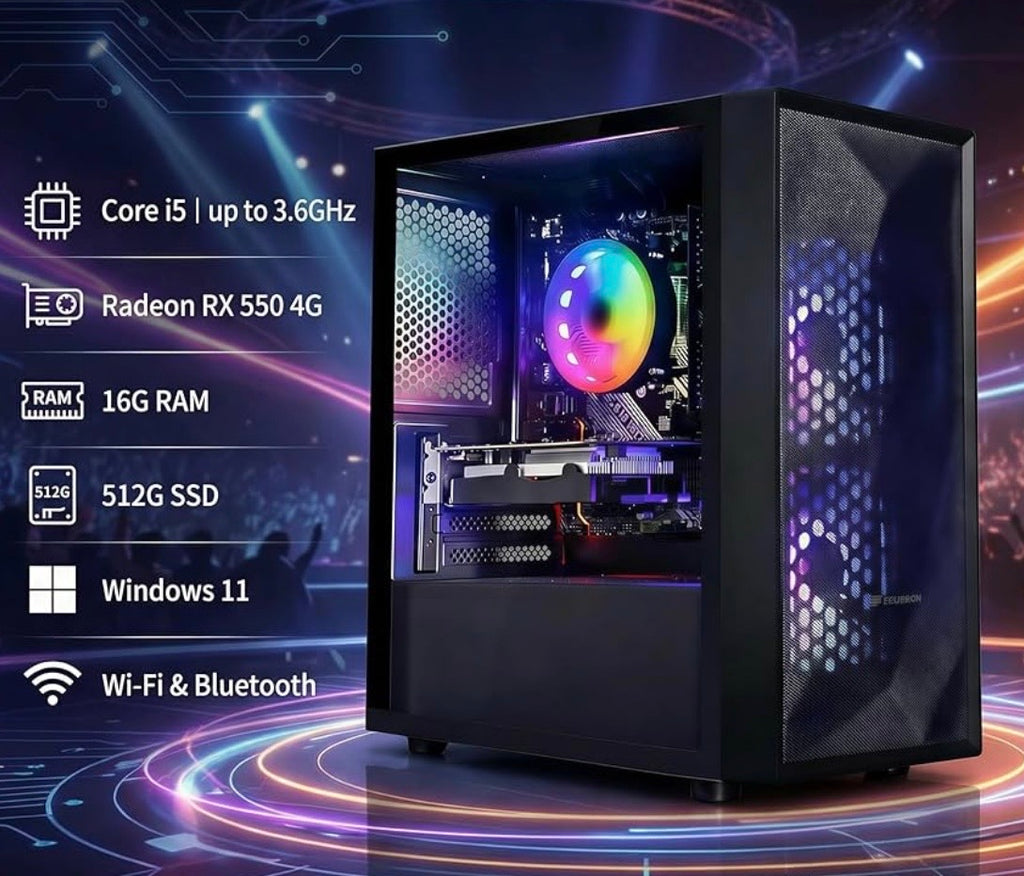 RGB Gaming Desktop PC - Includes RGB Mouse & Keyboard